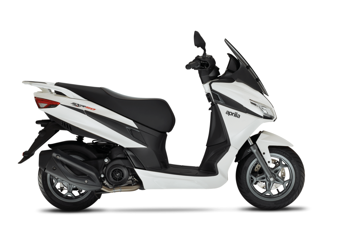 aprilia sxr 50 white