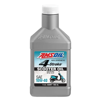 AMSOIL FORMULA 4-STROKE 10W40 100% SYNTHETIC SCOOTER OIL (946ml) ASOQT