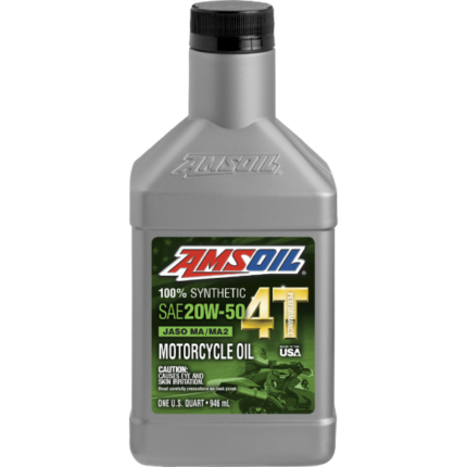 AMSOIL 20W-50 100% SYNTHETIC MOTORCYCLE OIL 4T