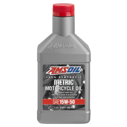 AMSOIL 15W-50 100% SYNTHETIC METRIC MOTORCYCLE OIL