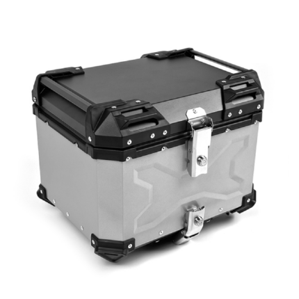 Βαλίτσα X-TYPE ALU BAGS 46 λίτρα ασημί με πιάστρα, εσωτερική επένδυση & μαλακή πλάτη