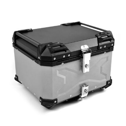 Βαλίτσα X-TYPE ALU BAGS 56 λίτρα ασημί με πιάστρα, εσωτερική επένδυση & μαλακή πλάτη