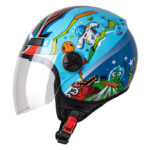 Κράνος Pilot Fazer Junior μπλε2