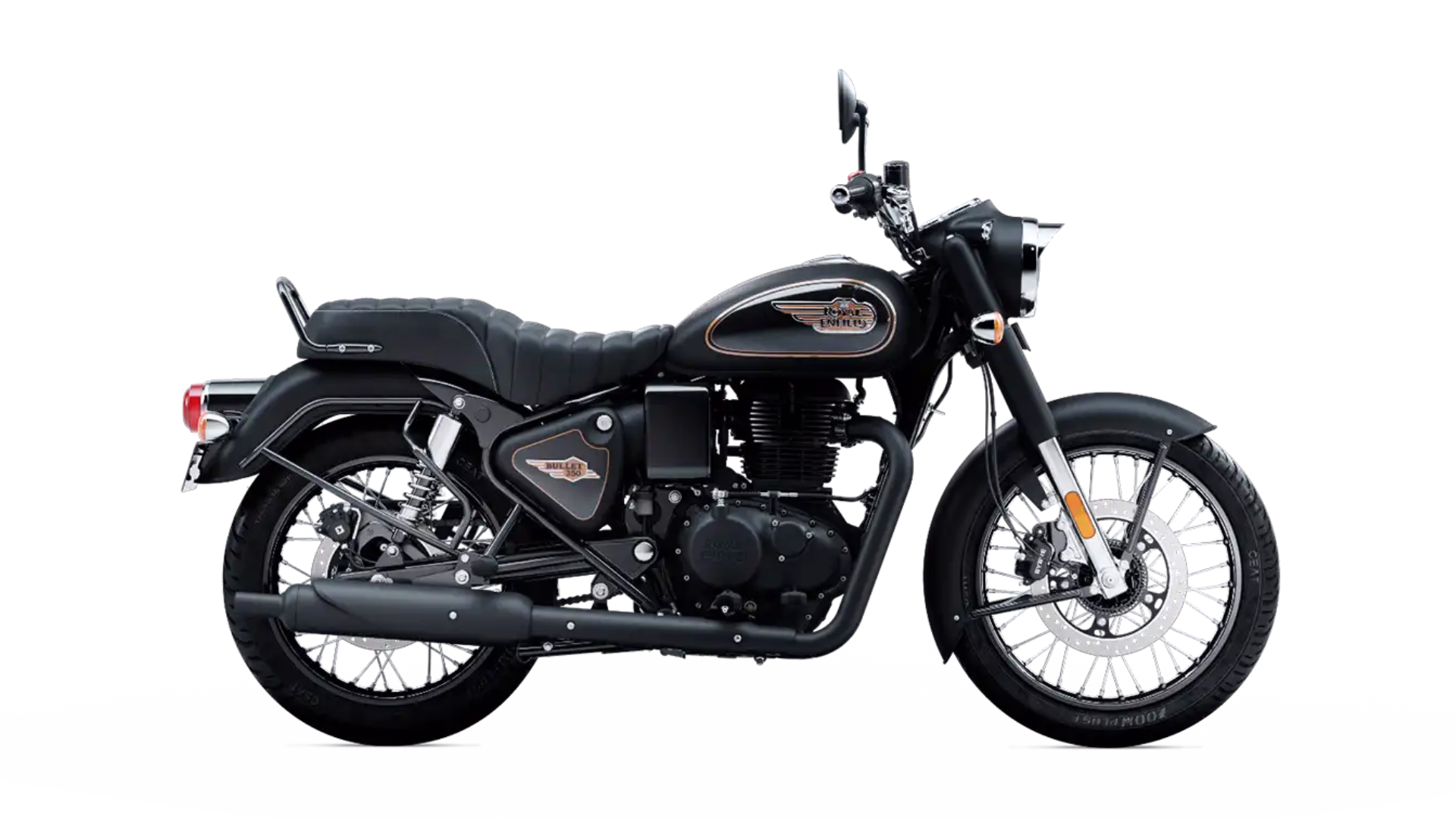 royal enfield bullet 350 black gold