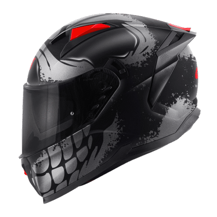 Κράνος Givi 50.Z Skull blc_graphic titan_red + Extra Visor