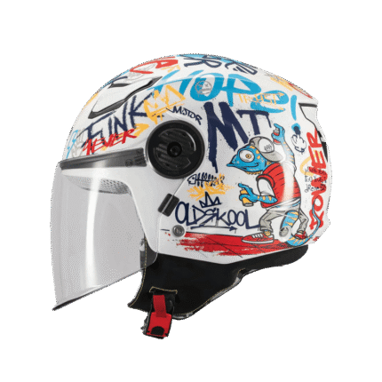 Κράνος MT Lite Crew Junior A5 άσπρο gloss
