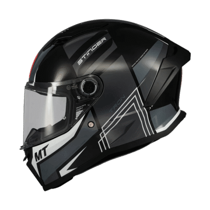 Κράνος MT Stinger 2 Tron B12 μαύρο_γκρι gloss